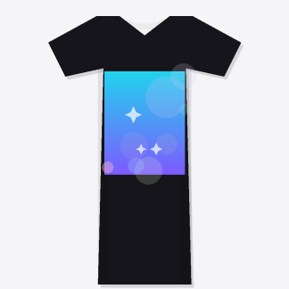 Liquid Aurora Tee — AI-designed art t-shirt by SayFound
